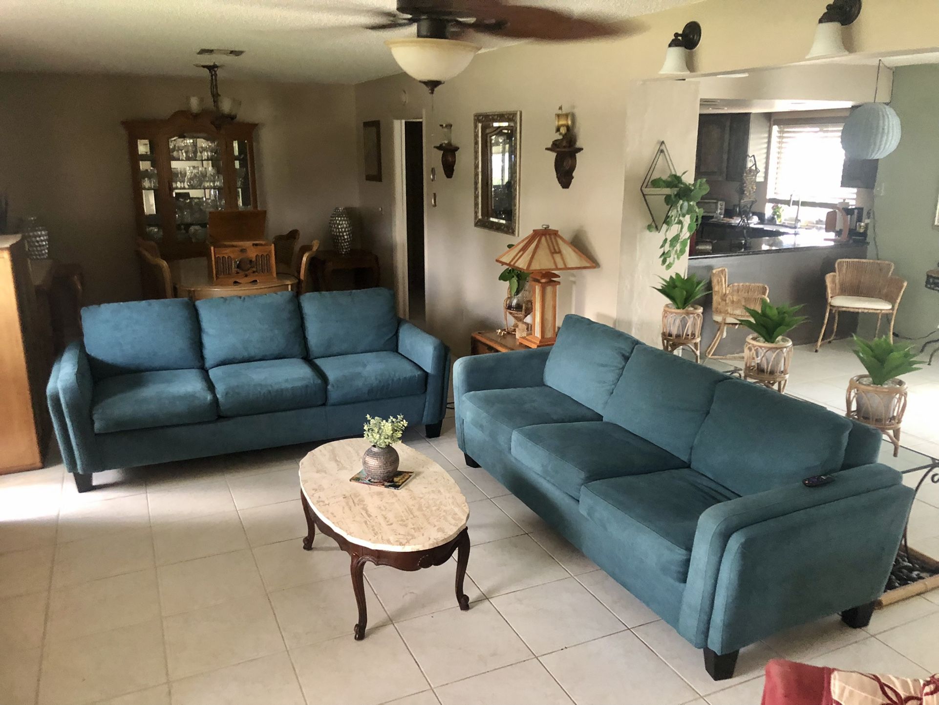 Teal Pullout Couches