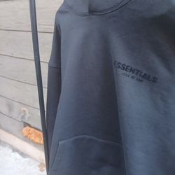 Black Essentials Hoodie Size M.