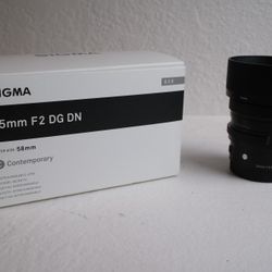 Sigma 35mm f2 Full Frame Lens For Sony E Mount