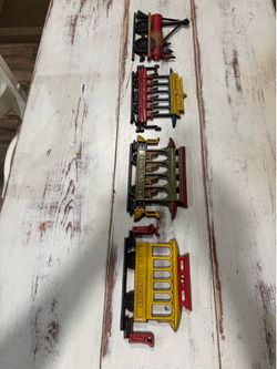 Vintage metal train wall decor
