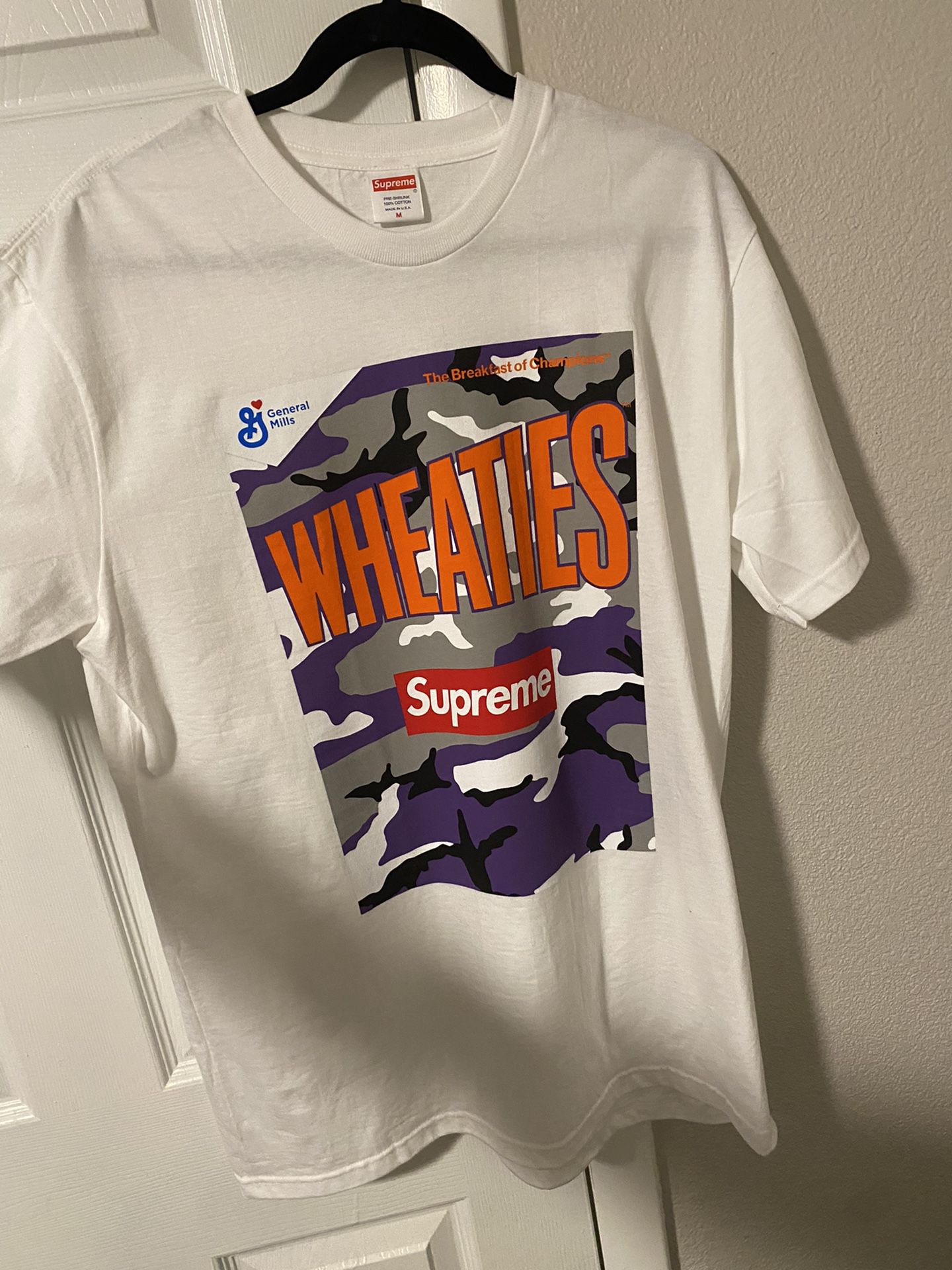 Supreme Wheaties Tee Shirt Medium !! for Sale in Greeley, CO - OfferUp