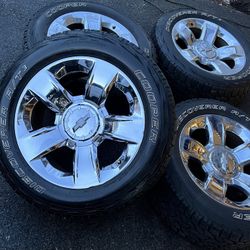 20” Chevy 6lug Wheels And Tires 