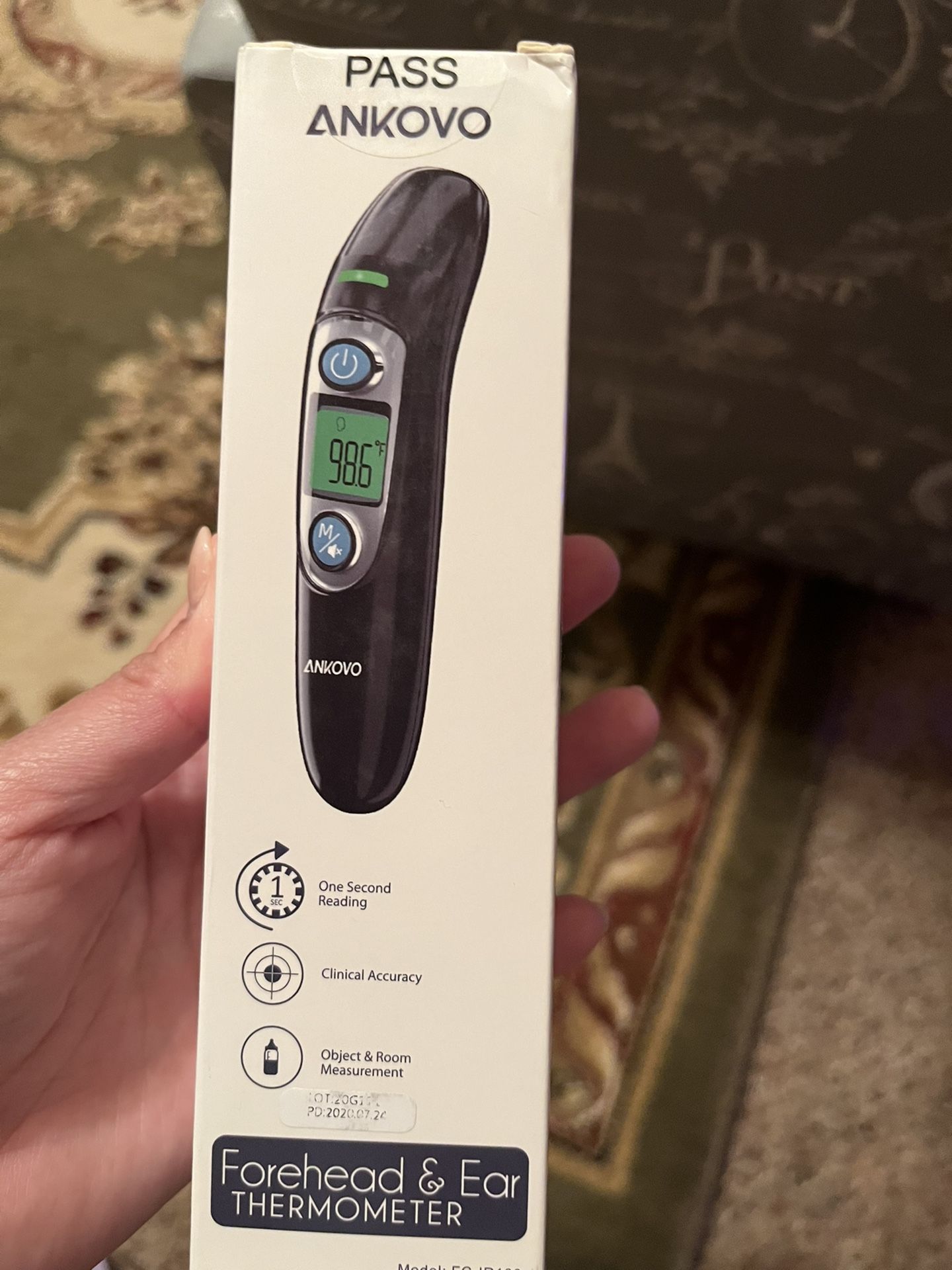 Thermometer with Fever Indicator, Memory Recall, LCD Screen, Instant Accurate Reading #1 Best Seller
