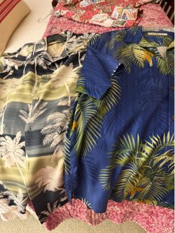 Tommy Bahama shirts like new- medium sizes