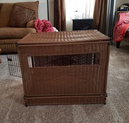 Wicker Dog Crate/Pet Den -  Medium
