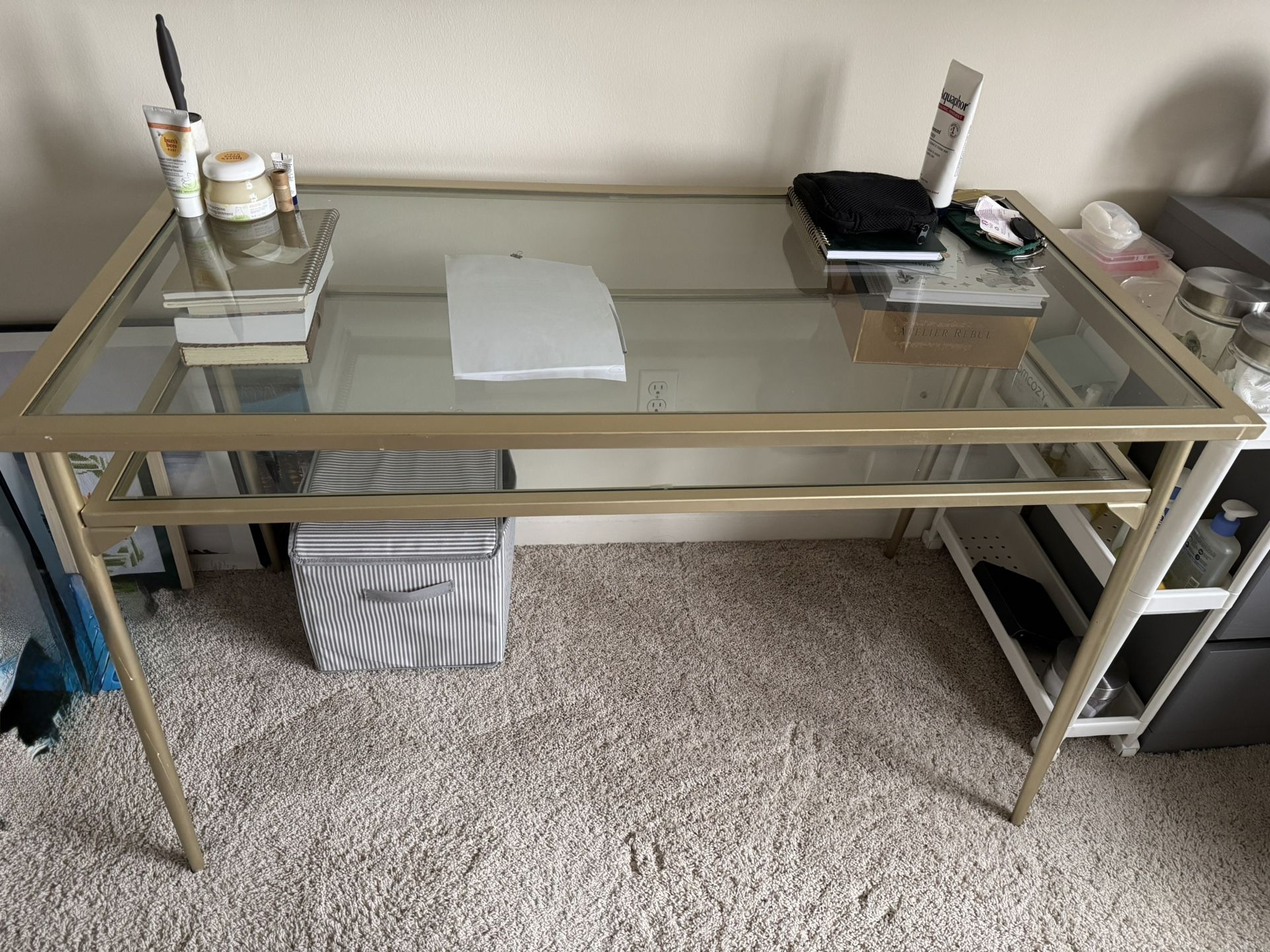 Glass Top Desk