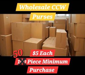 WHOLESALE CCW Purses $5 Each 24 Styles Available

Minimum Purchase 50 pieces