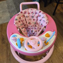 Baby Walker Pink, With Piano 