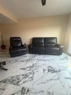 Italian Leather Couch & Love Seat