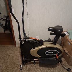 Exerpeutic GOLD XL9 Aero Elliptical and Exercise Bike Dual Trainer