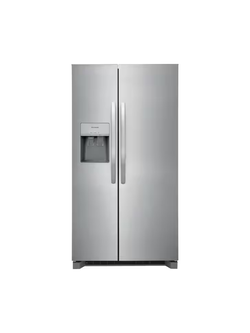 Frigidaire - 36.1 in. 22.3 cu. ft. Counter Depth Side-by-Side Refrigerator in Stainless Steel