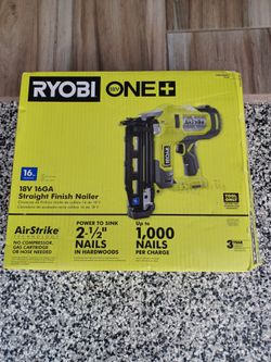 FINISH NAIL GUN 16GA RYOBI 18V TOOL ONLY