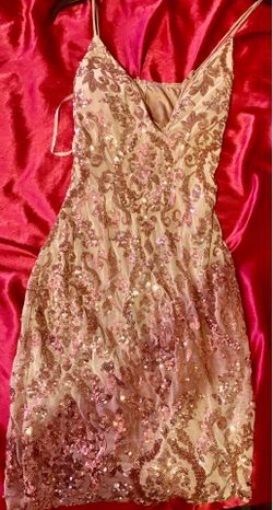 Light pink ish sequenced Windsor dress short