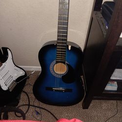 Blue Classical Guitar