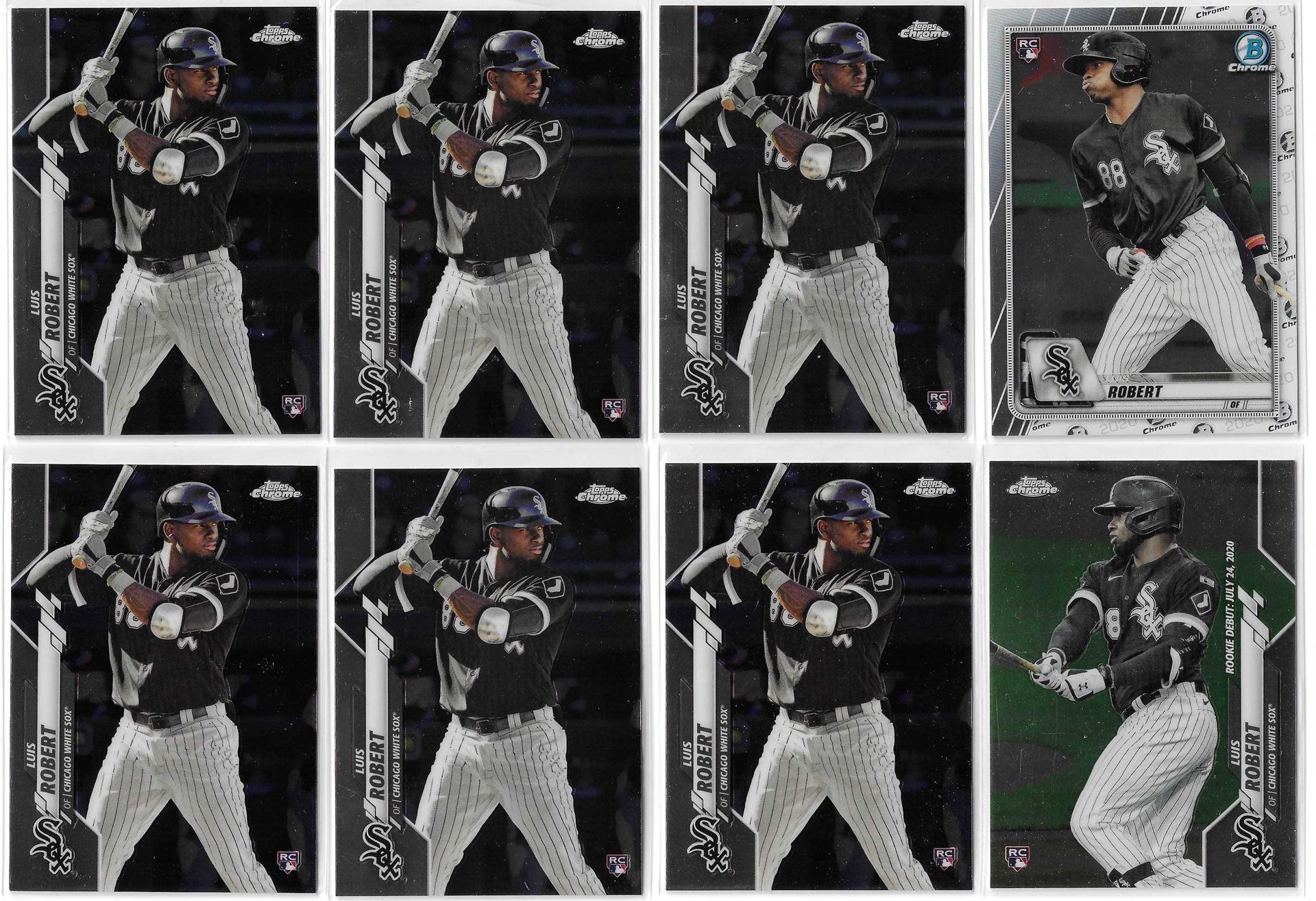 18) Luis Robert 2020 White Sox rookie card lot
