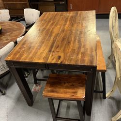 Tall Dining Table And Chairs Set (in Store)