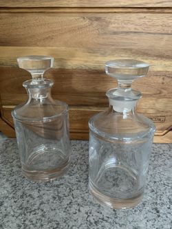 New Decanter Bottles  (2) - Great Gift