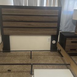 Queen Bed Frame And Nightstand 
