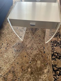 Pair of  Vintage Lucite Nightstands