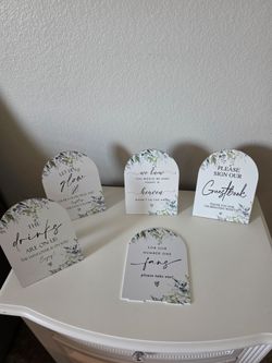Wedding signs