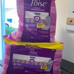 Poise pads  retails for $46 @ stores