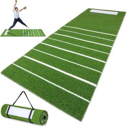 GoSports Softball Pitching Mat with Stride Guide System
