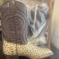 Men Boots Ostrich Brand New 
