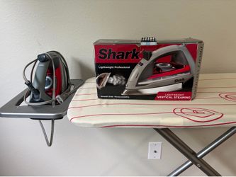 Iron with ironing board