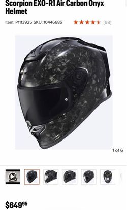 Scorpion EXO-R1 Air Carbon Onyx Helmet (LARG)