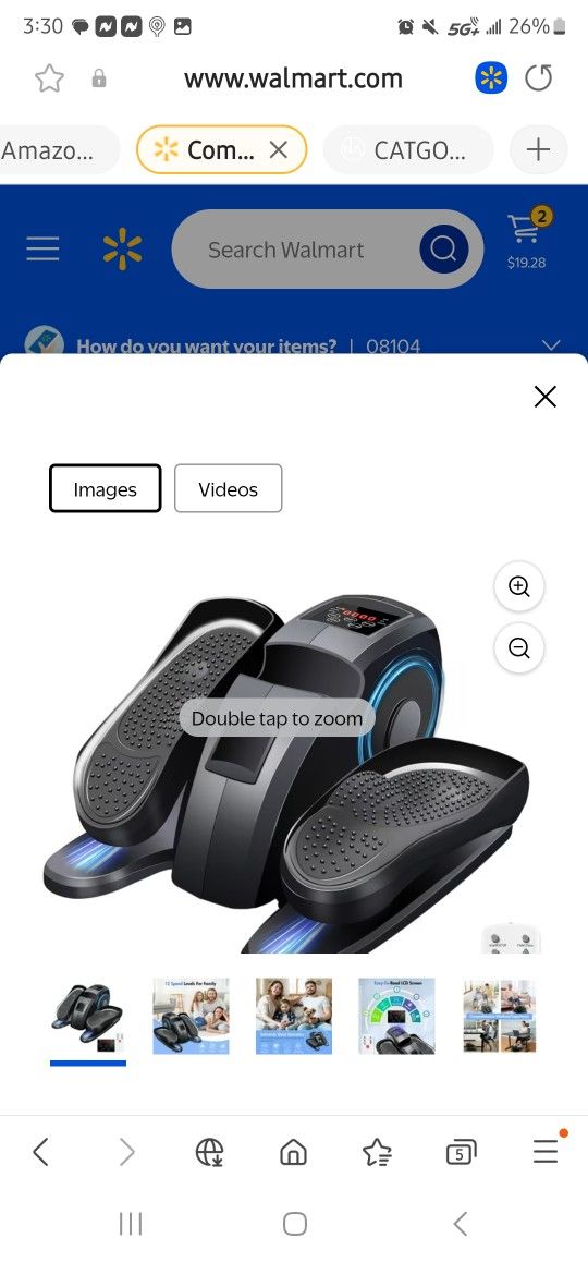 CATGOOD Under Desk Elliptical, Electric Seated Foot & Leg Pedal Exerciser While Sitting For Seniors