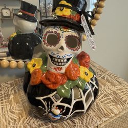 Halloween Day Of The Dead Blue Sky Clay works 