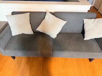 Futon gray  couch