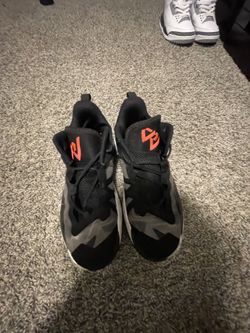 Black And Orange Jordan's 