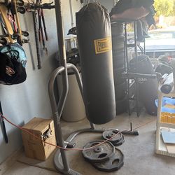 Punching bag with stand