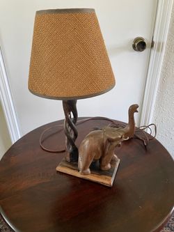 Hand Made Elephant Lamp Old and Unique