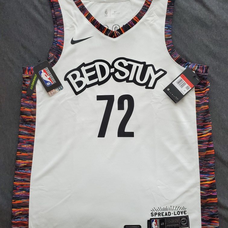 Biggie Brooklyn Nets Nike Swingman City Music 72 Black Jersey size L 48 NBA