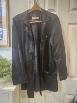 Petite M. Mademoiselle Women's Black Lightweight Coated Jacket US 10