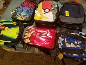 Back packs brand new,