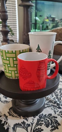 3 Starbucks Coffee Mugs