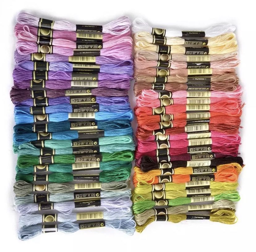 Lot of 100 embroidery floss