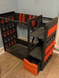 Nurf Gun Rack With Ammo Drawer