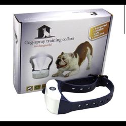 Wecould Rechargeable Human Dog Spray Collar Pet Training Citronella Anti-Bark Control No Barking Collar JBPW-S
