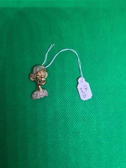 10 karat Monkey Natural diamonds Charm