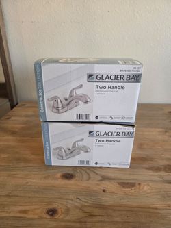 Glacier Bay 2 Handle Brushed Nickle Faucet