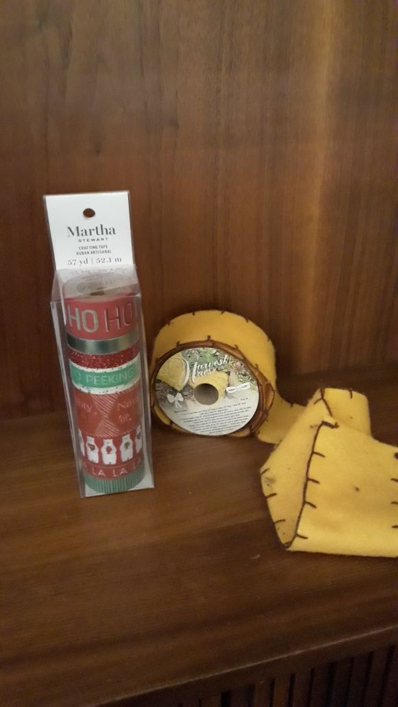 Crafting Supplies..Christmas Crafting Tape & Felt Ribbon