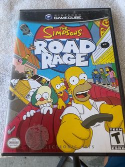 Almost new game cube Simpsons road rage
