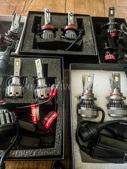 H7 LED Light Bulbs, 8000LM Per Set 6500K LED Light Bulbs with Fan & EMC, Halogen Headlight Bulb Replacement, Pack of 2
