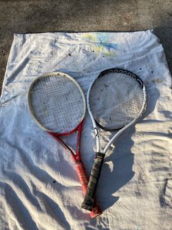 Old tennis rackets