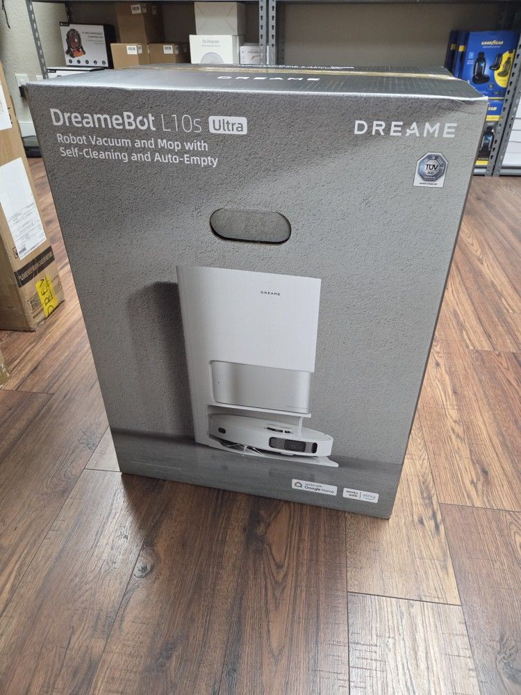 DREAME L10s Ultra Gen 2 Robot Vacuum and Mop, 10,000Pa Suction, MopExtend Tech, All-in-One Base Station, 75 Days Auto-Empty, Mop Self-Washing&Drying,