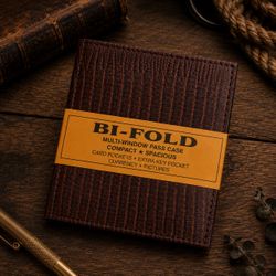Handcrafted Genuine Leather Bi-Fold Wallets – Western Style – $29.99